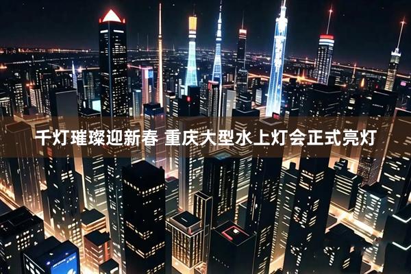 千灯璀璨迎新春 重庆大型水上灯会正式亮灯