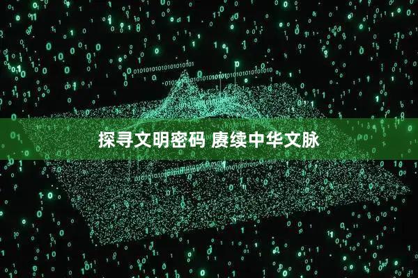 探寻文明密码 赓续中华文脉